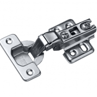 Меблева завіса Muller напівнакладна 110° Slide-on D=35мм без дотягу з посиленою лапкою (714558)